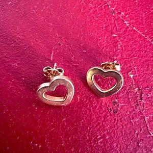 Tiffany & Co gold heart earrings
